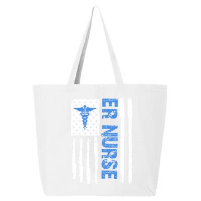 Er Nurse Emergency Room Nurse Us Flag Vintage Meaningful Gift 25L Jumbo Tote