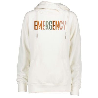 Emergency Nurse Emergency Room Nurse Er Nurse Gift Womens Funnel Neck Pullover Hood