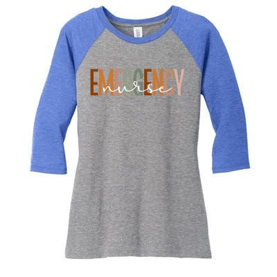 Emergency Nurse Emergency Room Nurse Er Nurse Gift Women's Tri-Blend 3/4-Sleeve Raglan Shirt