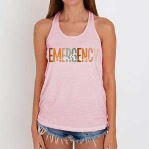 Emergency Nurse Emergency Room Nurse Er Nurse Gift Women's Knotted Racerback Tank