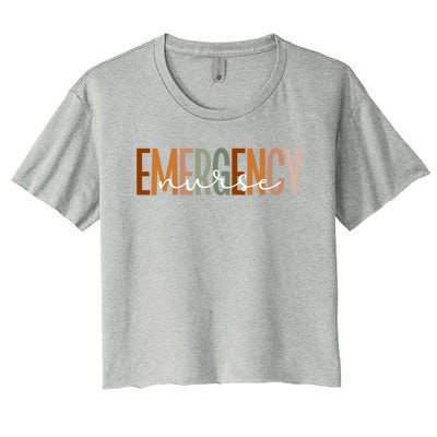 Emergency Nurse Emergency Room Nurse Er Nurse Gift Women's Crop Top Tee