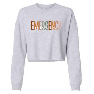 Emergency Nurse Emergency Room Nurse Er Nurse Gift Cropped Pullover Crew