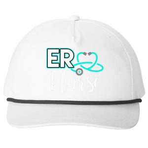 ER Nurse Emergency Room Medical Nursing School Birthday Gift Snapback Five-Panel Rope Hat