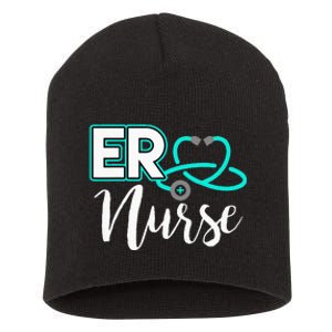 ER Nurse Emergency Room Medical Nursing School Birthday Gift Short Acrylic Beanie