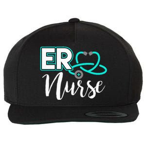 ER Nurse Emergency Room Medical Nursing School Birthday Gift Wool Snapback Cap