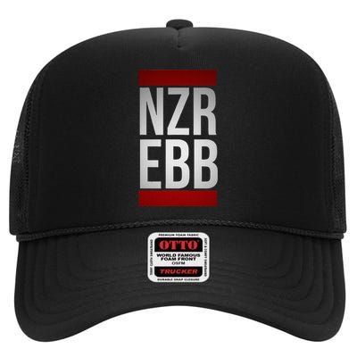 Ebm NîTzer Electronic Body Music Pro Nzr Ebb High Crown Mesh Back Trucker Hat