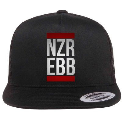 Ebm NîTzer Electronic Body Music Pro Nzr Ebb Flat Bill Trucker Hat