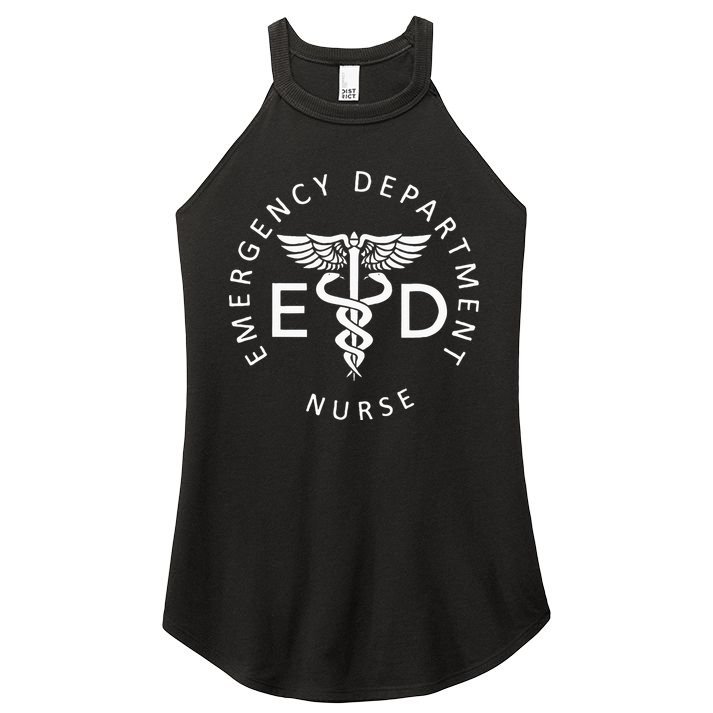 Emergency Nurse ED Nurse ER Emergency Department Nurse Week Women's Perfect Tri Rocker Tank
