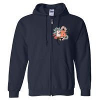 ER Nurse Emergency Room Nurse Floral Style For Nurse Full Zip Hoodie