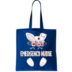 Emergency Nurse Easter Nurse Floral Bunny Gift Tote Bag