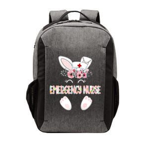 Emergency Nurse Easter Nurse Floral Bunny Gift Vector Backpack