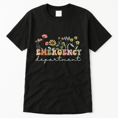 Er Nurse Emergency Department Emergency Room Healthcare Tall T-Shirt
