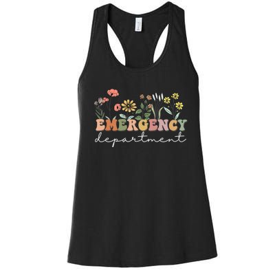 Er Nurse Emergency Department Emergency Room Healthcare Women's Racerback Tank