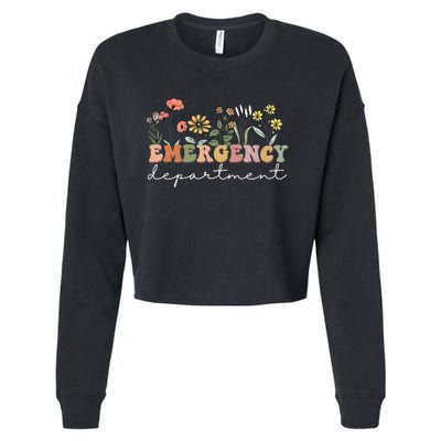 Er Nurse Emergency Department Emergency Room Healthcare Cropped Pullover Crew