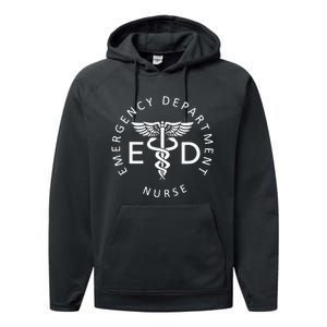 Emergency Nurse ED Nurse ER Emergency Department Nurse Week Performance Fleece Hoodie