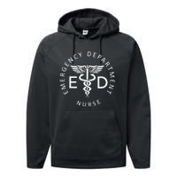 Emergency Nurse ED Nurse ER Emergency Department Nurse Week Performance Fleece Hoodie