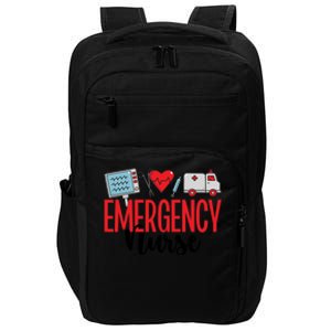 Emergency Nurse Er Nurse Emergency Room Nurse Funny Gift Impact Tech Backpack