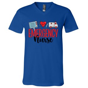 Emergency Nurse Er Nurse Emergency Room Nurse Funny Gift V-Neck T-Shirt