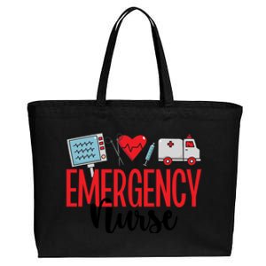 Emergency Nurse Er Nurse Emergency Room Nurse Funny Gift Cotton Canvas Jumbo Tote