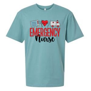 Emergency Nurse Er Nurse Emergency Room Nurse Funny Gift Sueded Cloud Jersey T-Shirt