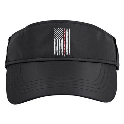 Emergency Nurse Er Nurse Thin Red Line Flag Adult Drive Performance Visor