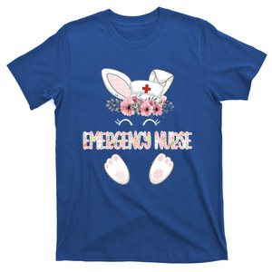 Emergency Nurse Easter Nurse Floral Bunny Cool Gift T-Shirt