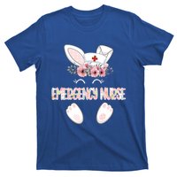 Emergency Nurse Easter Nurse Floral Bunny Cool Gift T-Shirt