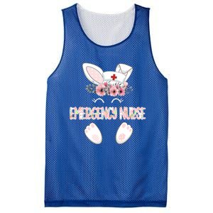 Emergency Nurse Easter Nurse Floral Bunny Cool Gift Mesh Reversible Basketball Jersey Tank