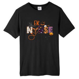 Emergency Nurse ER Nurse Halloween Spooky Season Nursing Tall Fusion ChromaSoft Performance T-Shirt