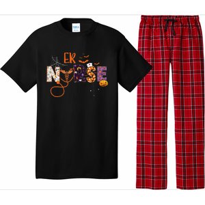 Emergency Nurse ER Nurse Halloween Spooky Season Nursing Pajama Set