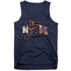 Emergency Nurse ER Nurse Halloween Spooky Season Nursing Tank Top