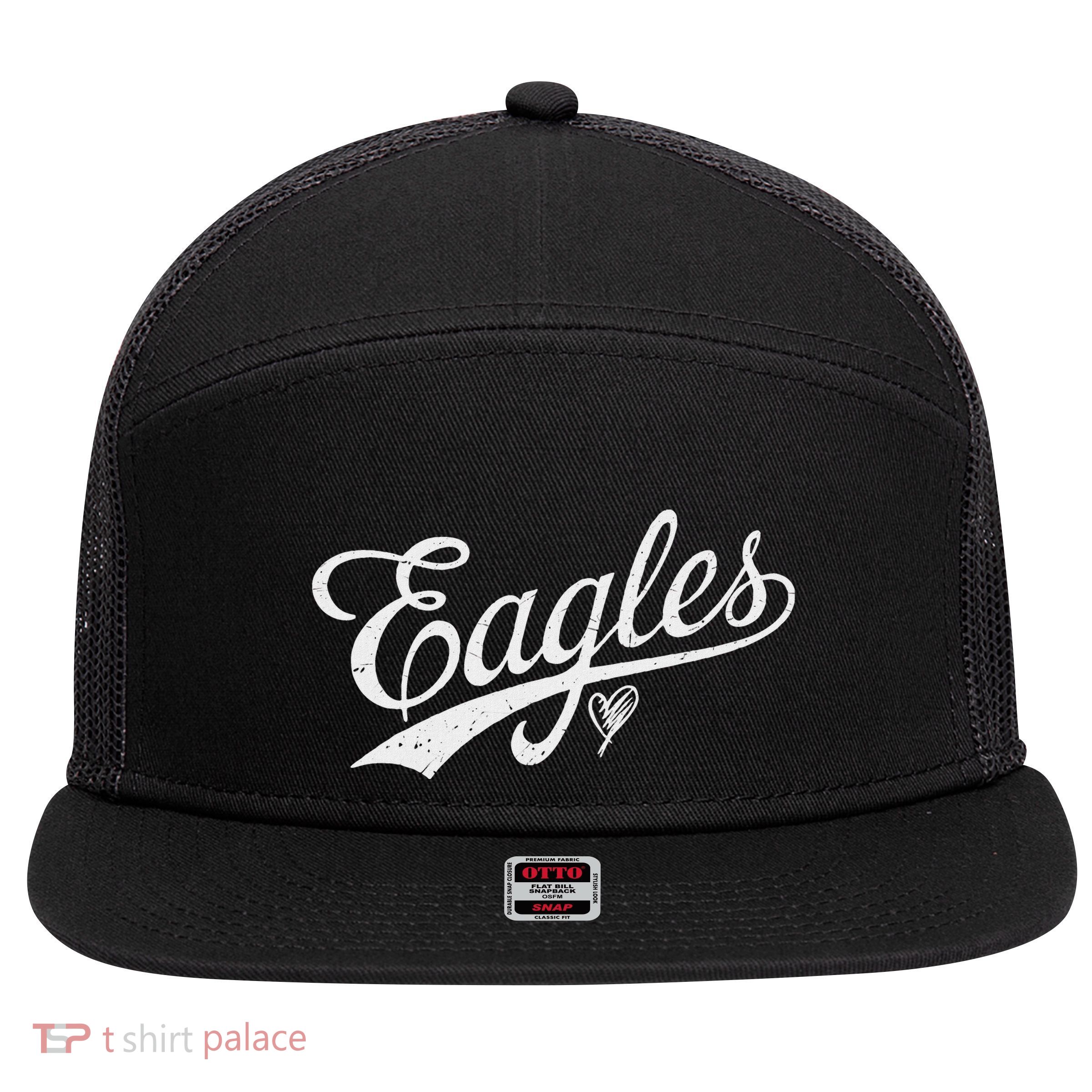 Eagles Name 7 Panel Mesh Trucker Snapback Hat