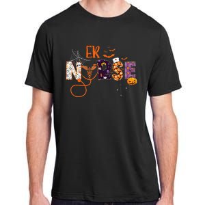 Emergency Nurse ER Nurse Halloween Spooky Season Nursing Adult ChromaSoft Performance T-Shirt