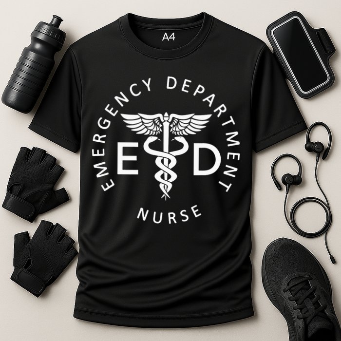 Emergency Nurse ED Nurse ER Department Week Cooling Performance Crew T-Shirt