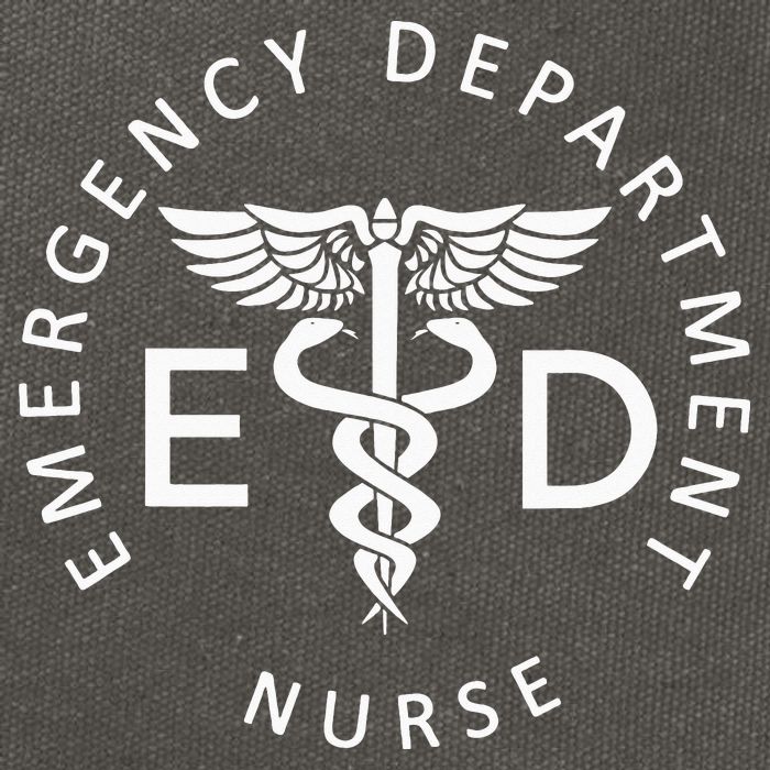 Emergency Nurse ED Nurse ER Department Week Cotton Canvas Backpack
