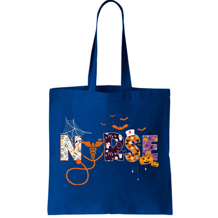 Emergency Nurse ER Nurse Halloween Spooky Season Nursing Tote Bag