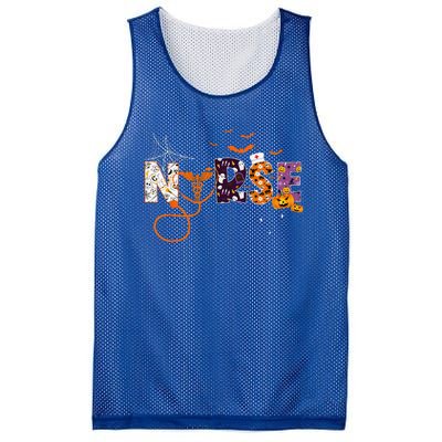 Emergency Nurse ER Nurse Halloween Spooky Season Nursing Mesh Reversible Basketball Jersey Tank