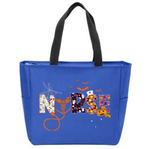 Emergency Nurse ER Nurse Halloween Spooky Season Nursing Zip Tote Bag