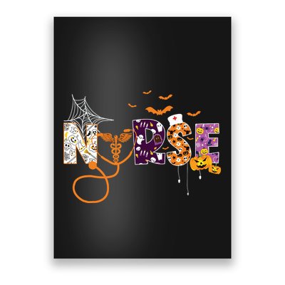 Emergency Nurse Er Nurse Halloween Spooky Season Nursing Poster