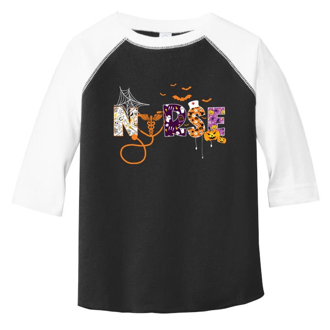 Emergency Nurse Er Nurse Halloween Spooky Season Nursing Toddler Fine Jersey T-Shirt