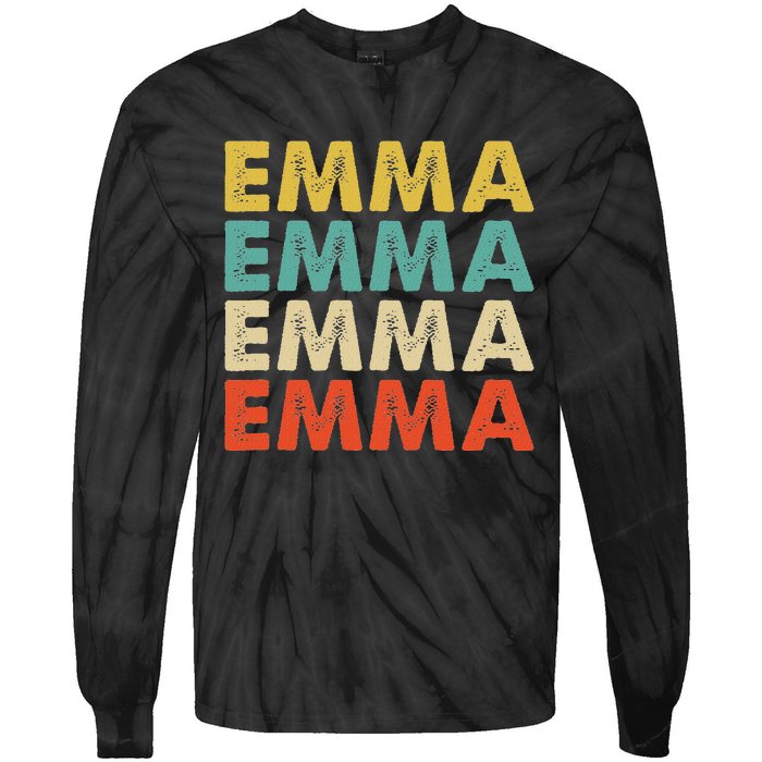 Emma Name Tie-Dye Long Sleeve Shirt