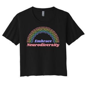 Embrace Neurodiversity Women's Crop Top Tee