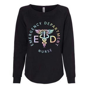 Emergency Nurse ED Nurse ER Emergency Department Nur Tie Dye Womens California Wash Sweatshirt