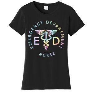 Emergency Nurse ED Nurse ER Emergency Department Nur Tie Dye Women's T-Shirt