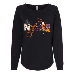 Emergency Nurse ER Nurse Halloween Spooky Season Nursing Womens California Wash Sweatshirt