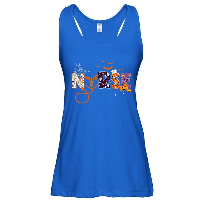 Emergency Nurse ER Nurse Halloween Spooky Season Nursing Ladies Essential Flowy Tank