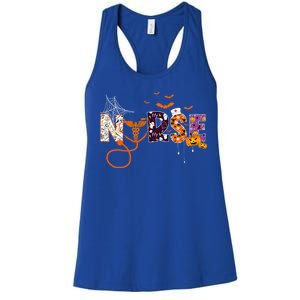 Emergency Nurse ER Nurse Halloween Spooky Season Nursing Women's Racerback Tank