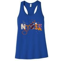 Emergency Nurse ER Nurse Halloween Spooky Season Nursing Women's Racerback Tank