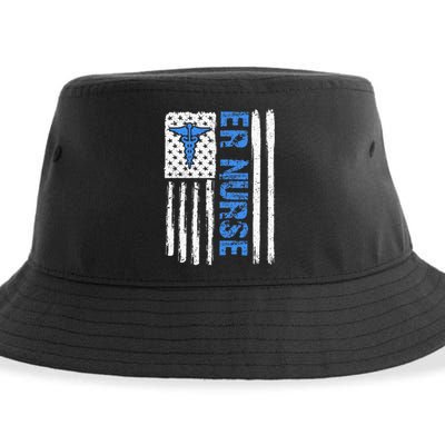 ER Nurse Emergency Room Nurse Sustainable Bucket Hat