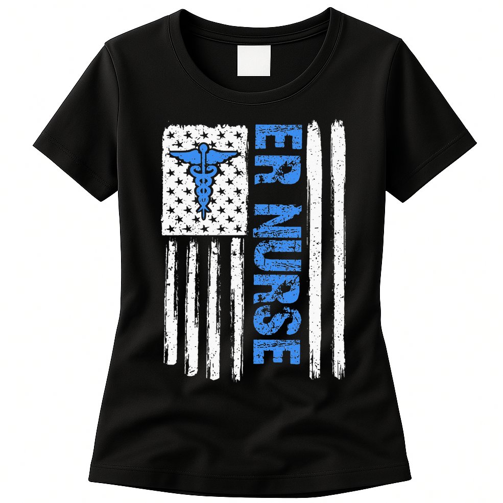 ER Nurse Emergency Room Nurse Womens T-Shirt